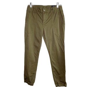 Vince Pants Green Zip Ankle Stretch Size 29